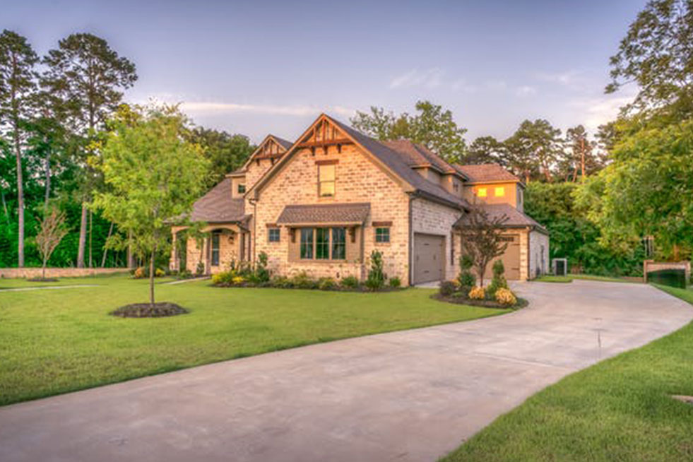 front view of the house