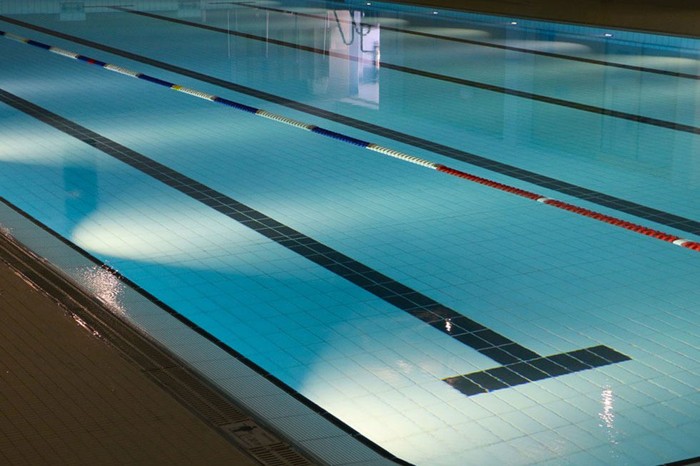 lightning at the swimming pool